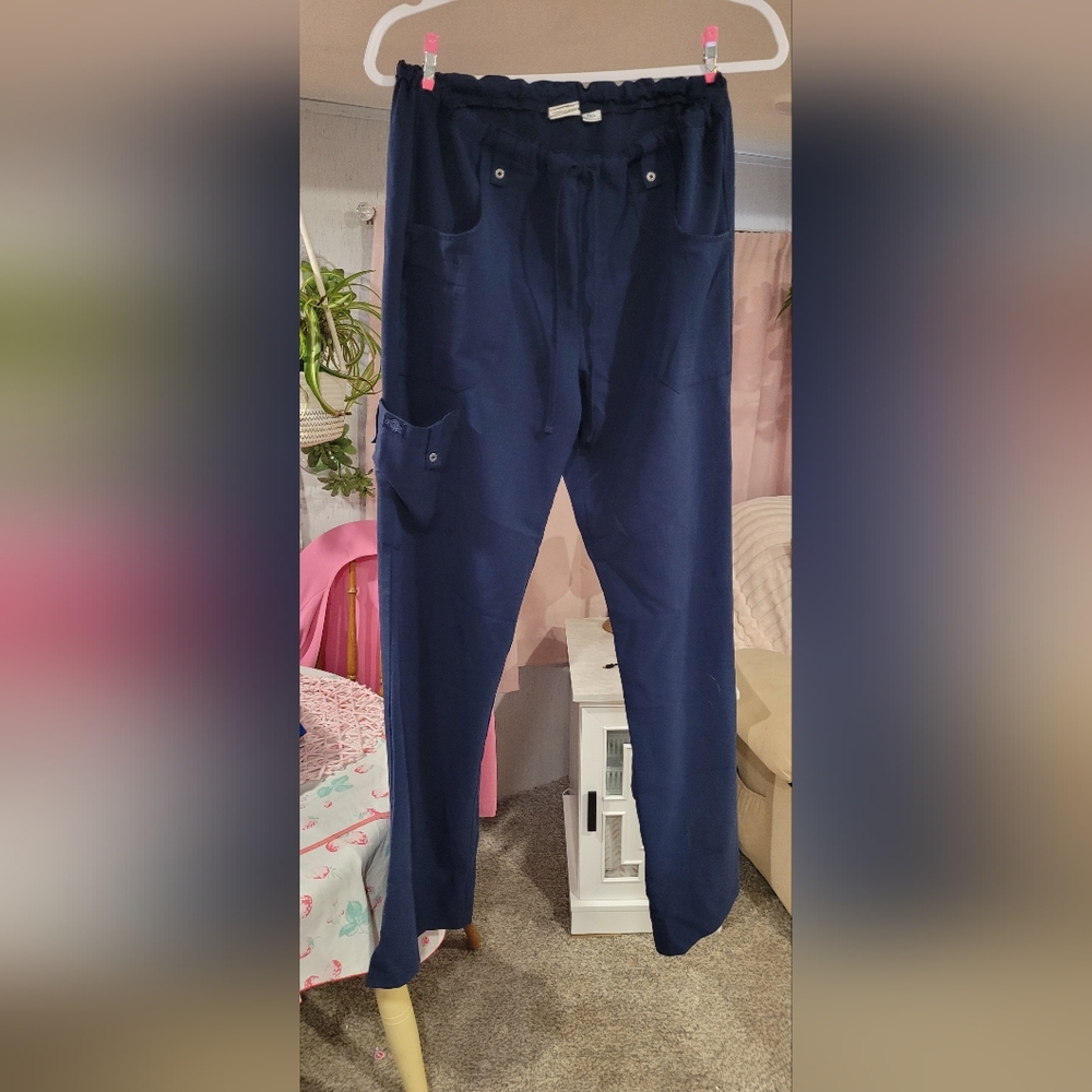 Dickies scrub pants navy blue